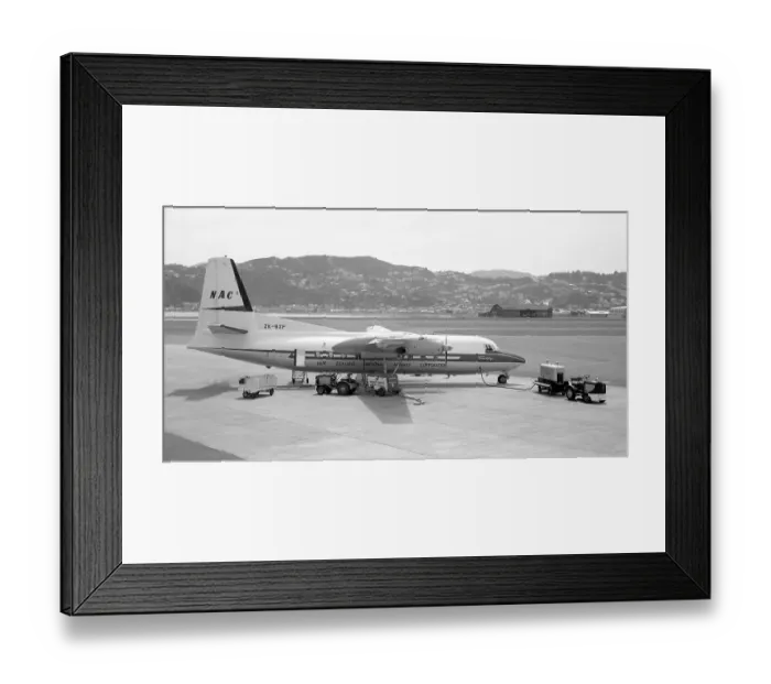 Framed Print : Fokker F27 Friendship ZK-BXF Karuwai Framed Print : Fokker F27 Friendship ZK-BXF Karuwai