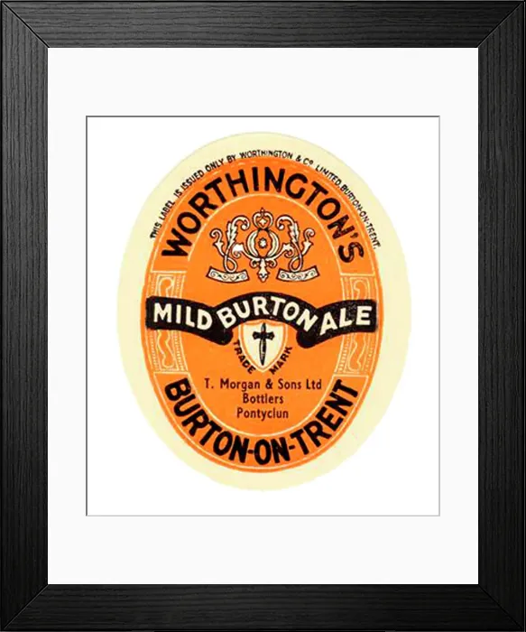 Framed Print : Worthington's Mild Burton Ale 2 Framed Print : Worthington's Mild Burton Ale 2