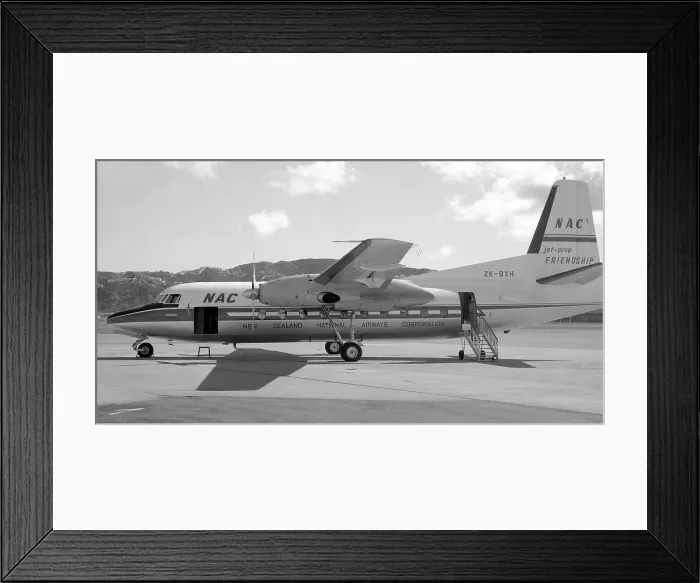 Framed Print : Fokker F27 Friendship ZK-BXH Koropio Framed Print : Fokker F27 Friendship ZK-BXH Koropio