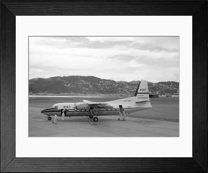 Framed Print : Fokker F27 Friendship ZK-BXG Kea Framed Print : Fokker F27 Friendship ZK-BXG Kea
