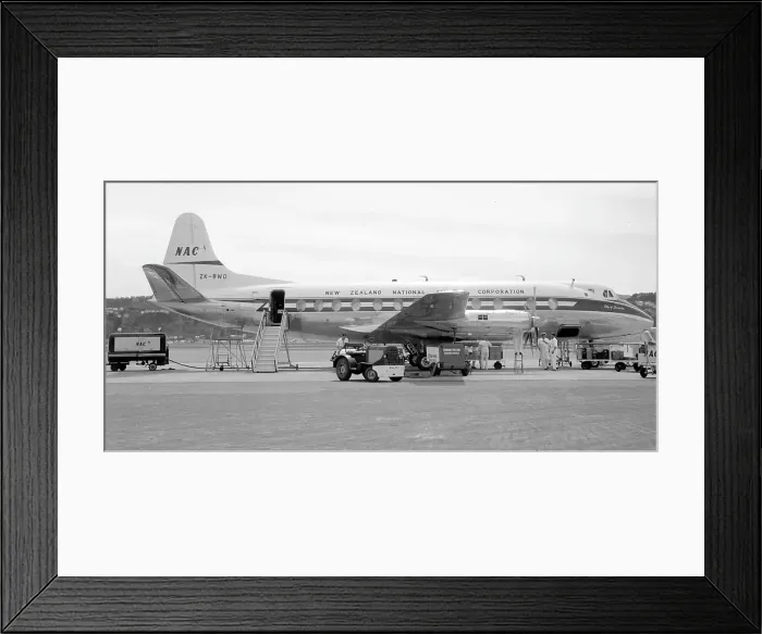 Framed Print : Vickers Viscount 807 ZK-BWO Framed Print : Vickers Viscount 807 ZK-BWO
