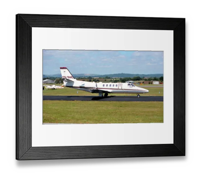 Framed Print : Cessna 550 Citation Bravo CS-DHE Framed Print : Cessna 550 Citation Bravo CS-DHE