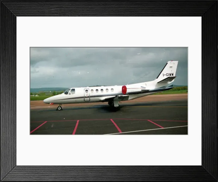 Framed Print : Cessna 550 Citation Bravo I-GIWW Framed Print : Cessna 550 Citation Bravo I-GIWW