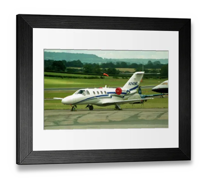 Framed Print : Cessna 525 CitationJet CJ1 N242ML Framed Print : Cessna 525 CitationJet CJ1 N242ML