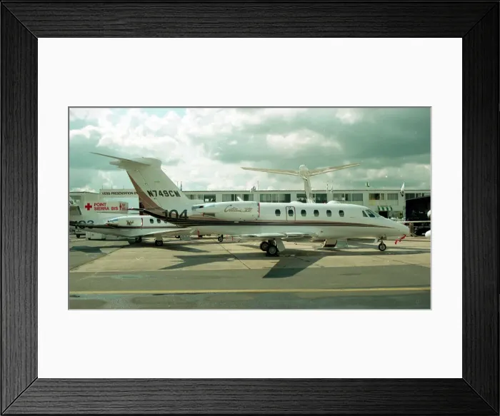 Framed Print : Cessna 650 Citation VII N749CM Framed Print : Cessna 650 Citation VII N749CM