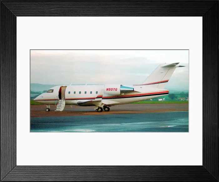 Framed Print : Canadair Challenger 601 N50TG Framed Print : Canadair Challenger 601 N50TG
