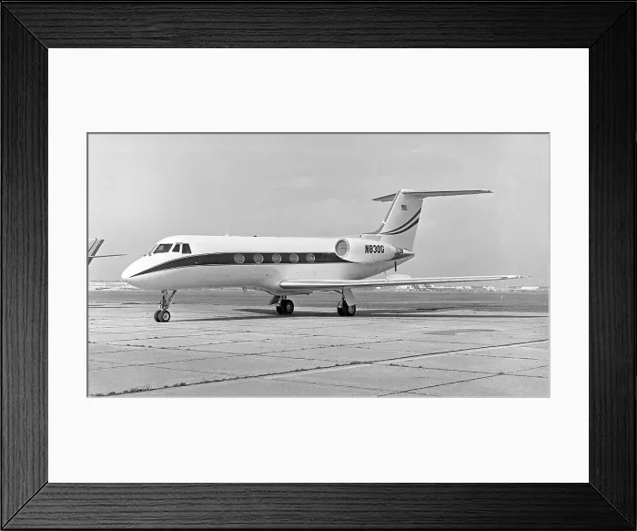 Framed Print : Grumman G-1159 Gulfstream II N830G Framed Print : Grumman G-1159 Gulfstream II N830G
