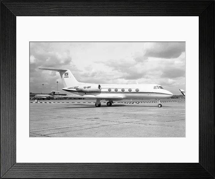 Framed Print : Grumman G-1159 Gulfstream II 5X-UPF Framed Print : Grumman G-1159 Gulfstream II 5X-UPF