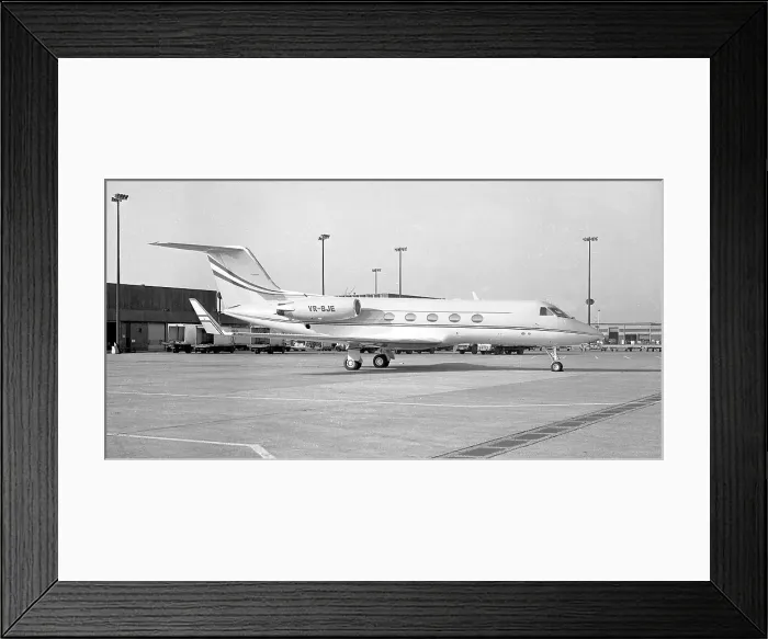 Framed Print : Gulfstream III VR-BJE Framed Print : Gulfstream III VR-BJE