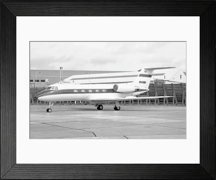 Framed Print : Grumman G-1159 Gulfstream II N940BS Framed Print : Grumman G-1159 Gulfstream II N940BS