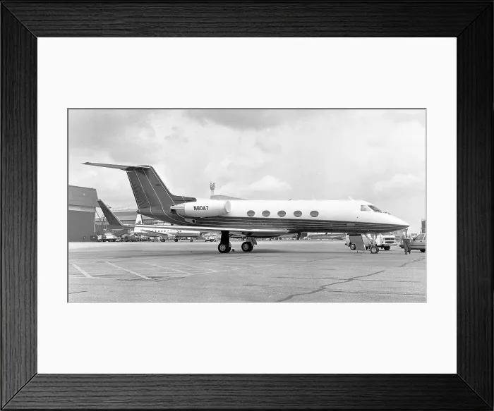 Framed Print : Gulfstream III N80AT Framed Print : Gulfstream III N80AT