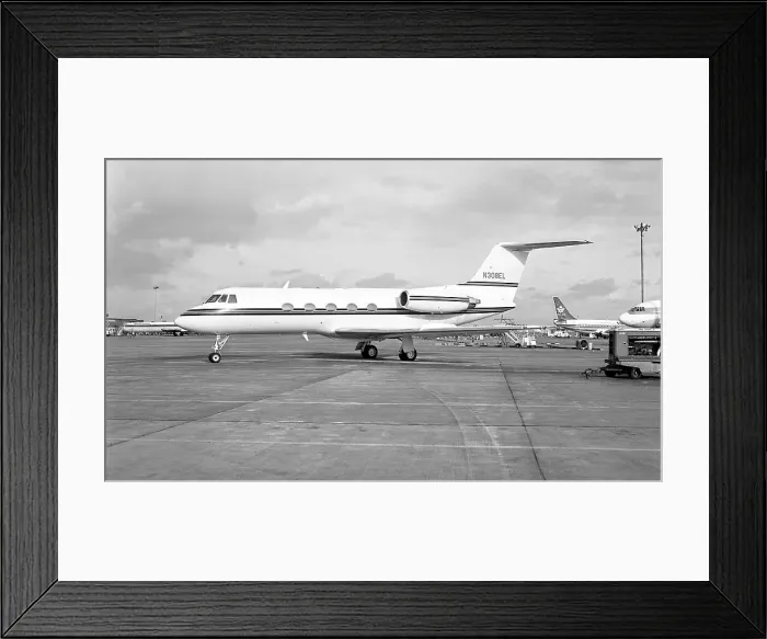 Framed Print : Grumman G-1159 Gulfstream II N308EL Framed Print : Grumman G-1159 Gulfstream II N308EL