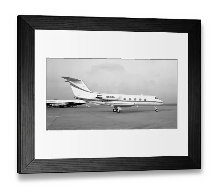 Framed Print : Grumman G-1159 Gulfstream II N801GA Framed Print : Grumman G-1159 Gulfstream II N801GA