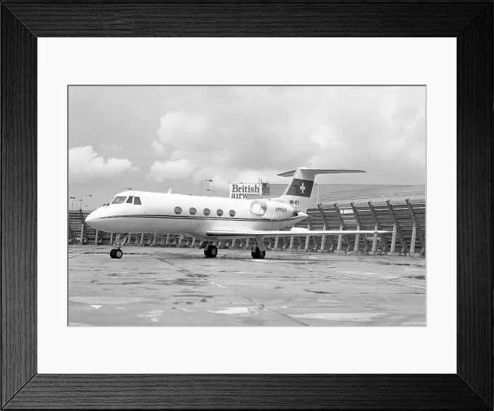 Framed Print : Grumman G-1159 Gulfstream II HB-IEY Framed Print : Grumman G-1159 Gulfstream II HB-IEY