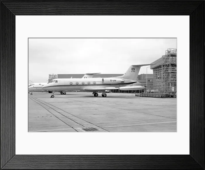 Framed Print : Grumman G-1159 Gulfstream II 5X-UPF Framed Print : Grumman G-1159 Gulfstream II 5X-UPF