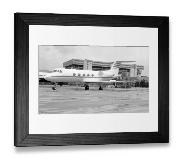 Framed Print : Grumman G-1159 Gulfstream II N30RP Framed Print : Grumman G-1159 Gulfstream II N30RP