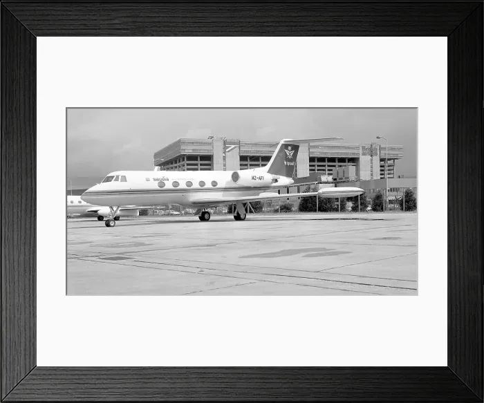 Framed Print : Grumman G-1159 Gulfstream II HZ-AFI Framed Print : Grumman G-1159 Gulfstream II HZ-AFI