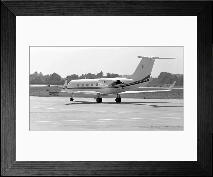 Framed Print : Grumman G-1159 Gulfstream IIB HB-IMZ Framed Print : Grumman G-1159 Gulfstream IIB HB-IMZ