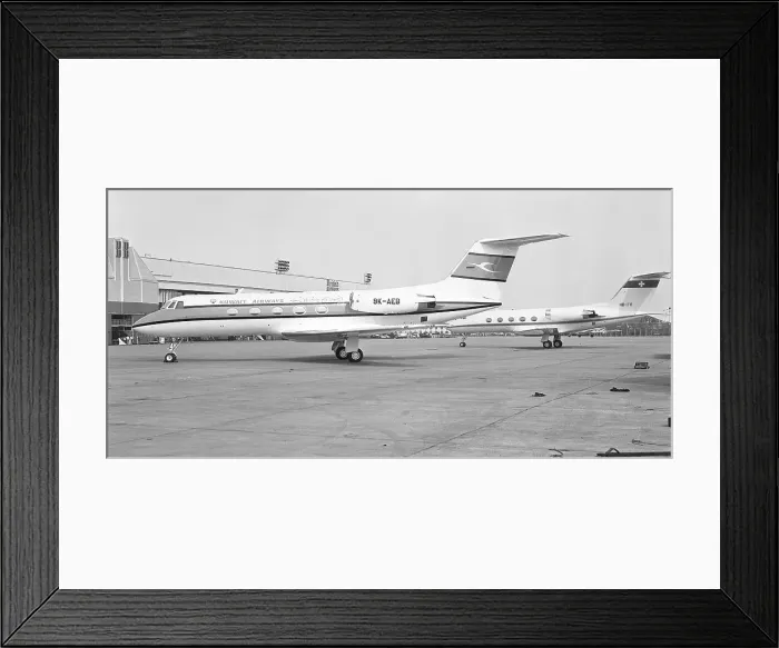 Framed Print : Grumman G-1159 Gulfstream II 9K-AEB Framed Print : Grumman G-1159 Gulfstream II 9K-AEB