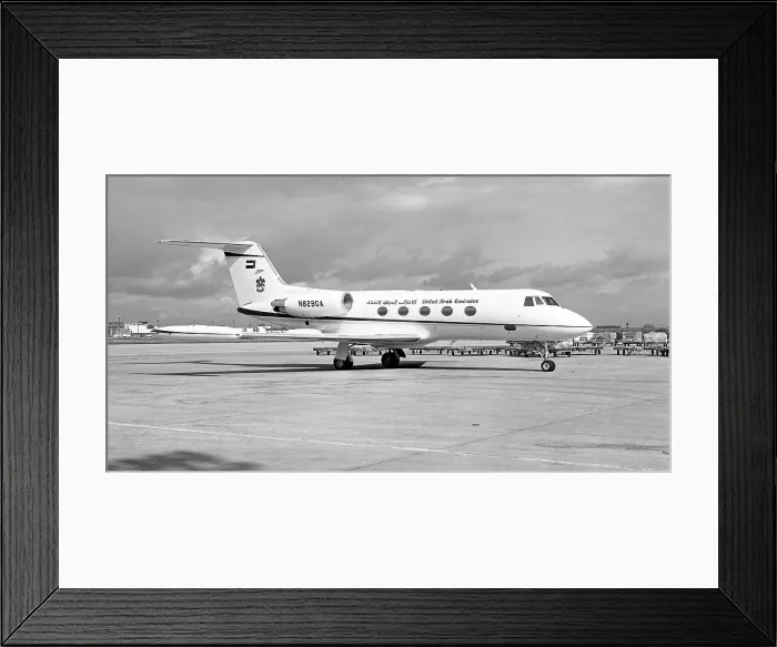 Framed Print : Grumman G-1159 Gulfstream II N829GA Framed Print : Grumman G-1159 Gulfstream II N829GA