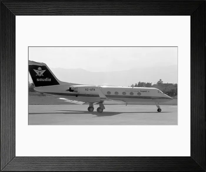 Framed Print : Gulfstream III HZ-AFN Framed Print : Gulfstream III HZ-AFN