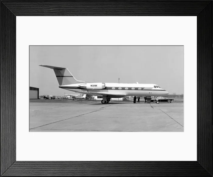 Framed Print : Grumman G-1159 Gulfstream II N328K Framed Print : Grumman G-1159 Gulfstream II N328K