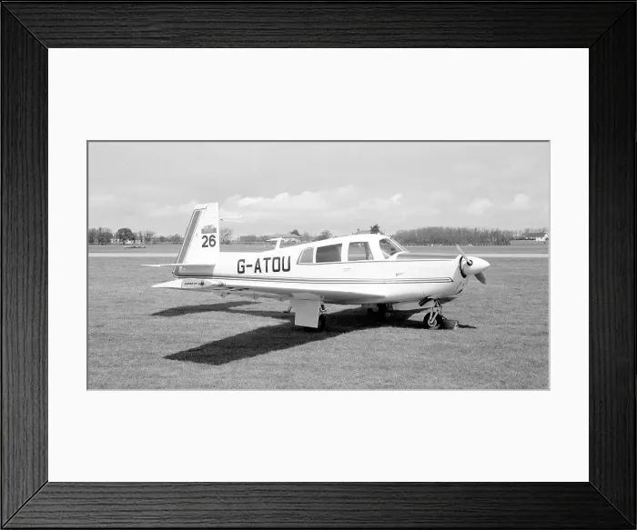 Framed Print : Mooney M-20 Super 21 G-ATOU Framed Print : Mooney M-20 Super 21 G-ATOU