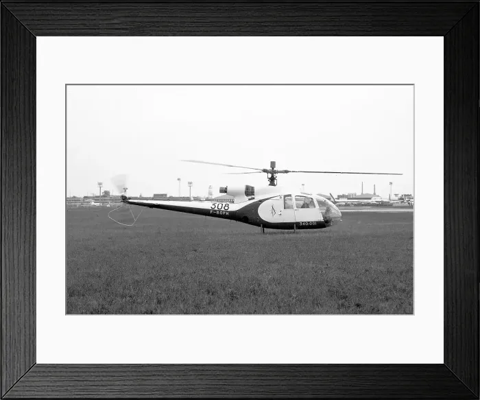Framed Print : Sud Aviation SA. 340 Gazelle F-BDFH Framed Print : Sud Aviation SA. 340 Gazelle F-BDFH