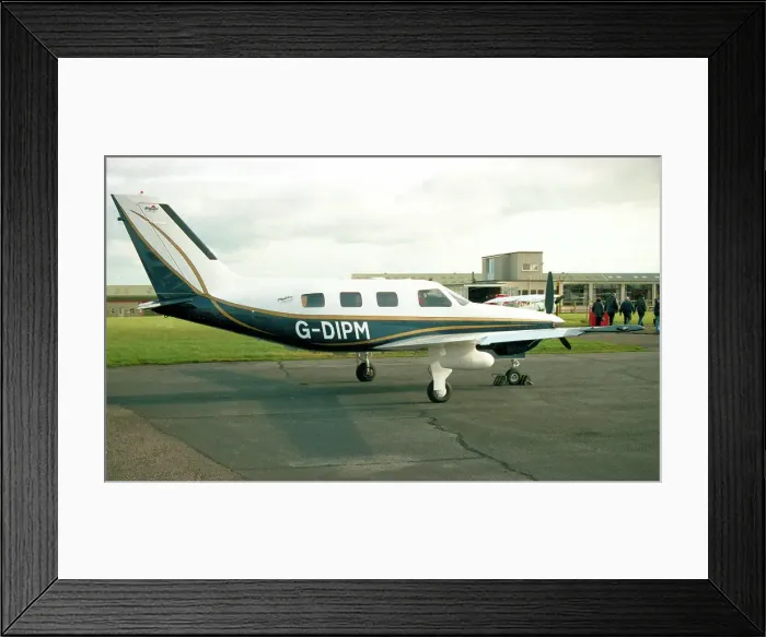 Framed Print : Piper PA-46 Malibu Mirage G-DIPM Framed Print : Piper PA-46 Malibu Mirage G-DIPM