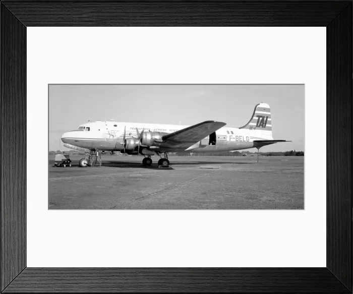 Framed Print : Douglas DC-4 F-BELG Framed Print : Douglas DC-4 F-BELG