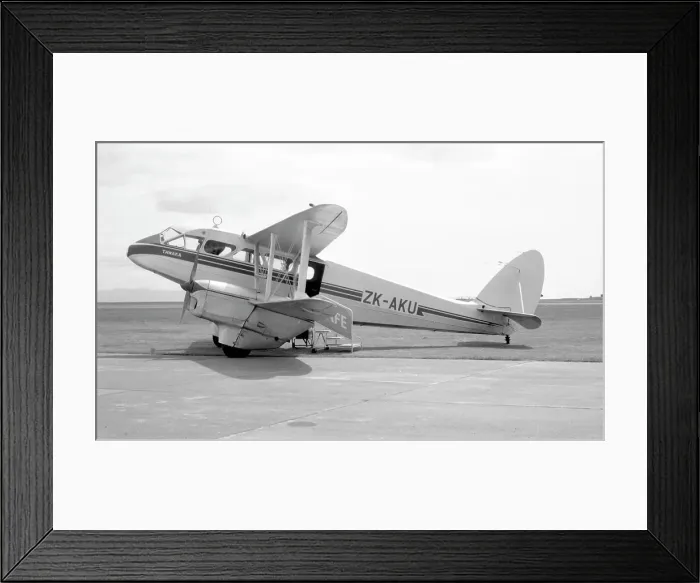 Framed Print : de Havilland DH. 89b Dominie ZK-AKU Framed Print : de Havilland DH. 89b Dominie ZK-AKU