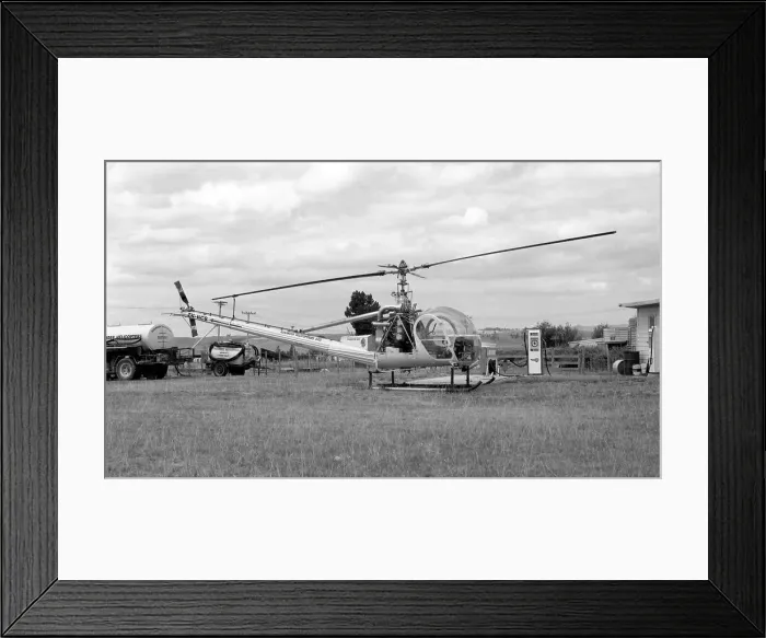 Framed Print : Hiller UH-12E ZK-HCS Framed Print : Hiller UH-12E ZK-HCS