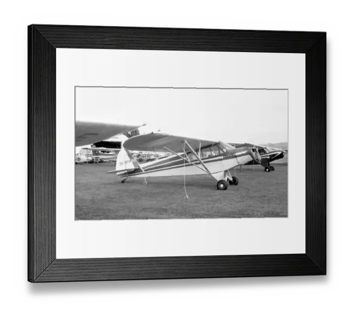 Framed Print : Piper PA-18-100 Super Cub ZK-BTM (msn 18-5972). Date: circa 1970 Framed Print : Piper PA-18-100 Super Cub ZK-BTM (msn 18-5972). Date: circa 1970