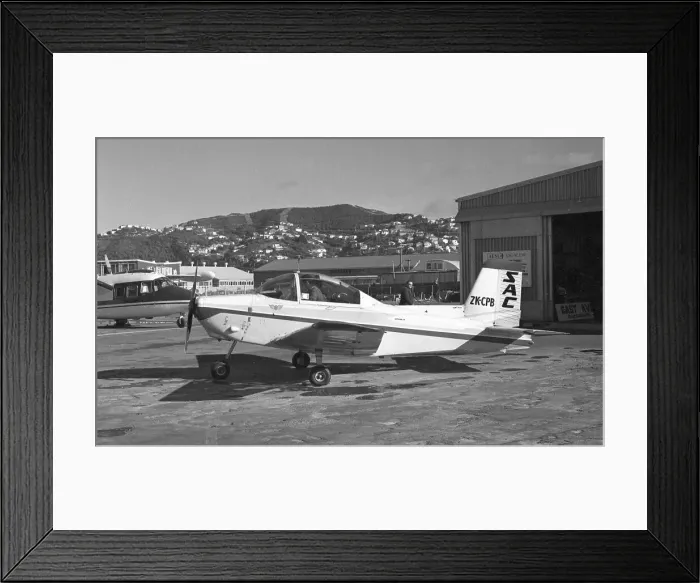 Framed Print : Victa Airtourer 115 ZK-CPB (msn 503). Date: circa 1970 Framed Print : Victa Airtourer 115 ZK-CPB (msn 503). Date: circa 1970