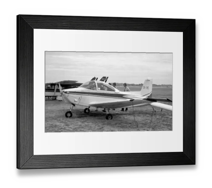 Framed Print : Victa Airtourer 115 ZK-CME (msn 155). Date: circa 1970 Framed Print : Victa Airtourer 115 ZK-CME (msn 155). Date: circa 1970