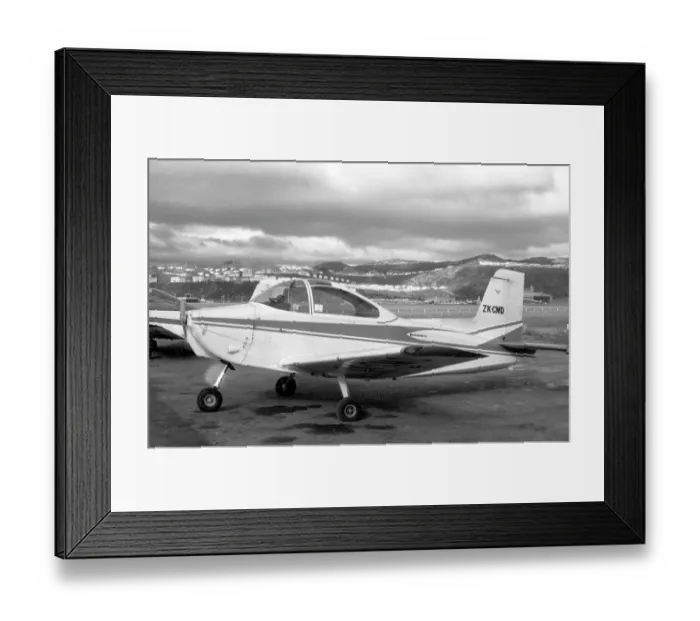 Framed Print : Victa Airtourer 100 ZK-CMD (msn 154). Date: circa 1970 Framed Print : Victa Airtourer 100 ZK-CMD (msn 154). Date: circa 1970