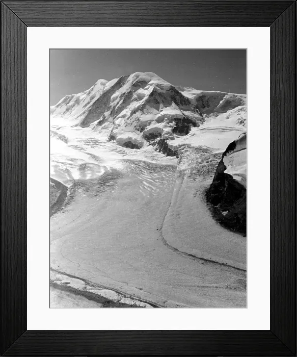 Framed Print : Swiss Alps: mountain peak with glacier Framed Print : Swiss Alps: mountain peak with glacier