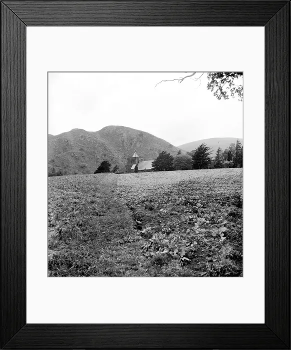 Framed Print : Lake district: Chapel in the hills Framed Print : Lake district: Chapel in the hills