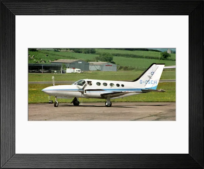 Framed Print : Cessna 421C Golden Eagle G-OSCH Framed Print : Cessna 421C Golden Eagle G-OSCH