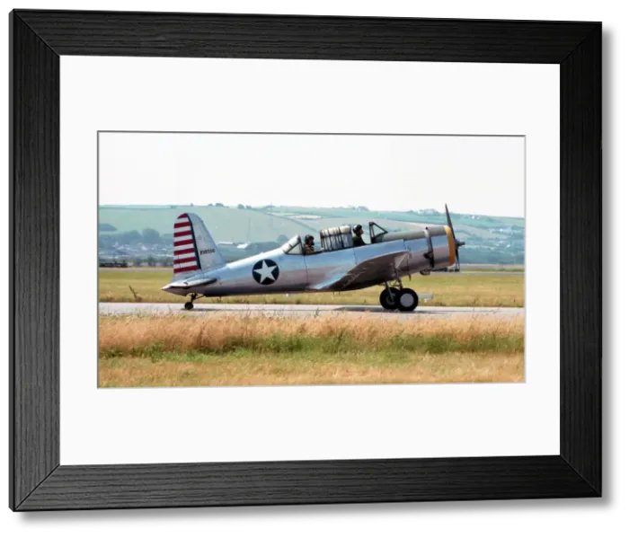 Framed Print : Vultee BT-13 Valiant N58566 Framed Print : Vultee BT-13 Valiant N58566