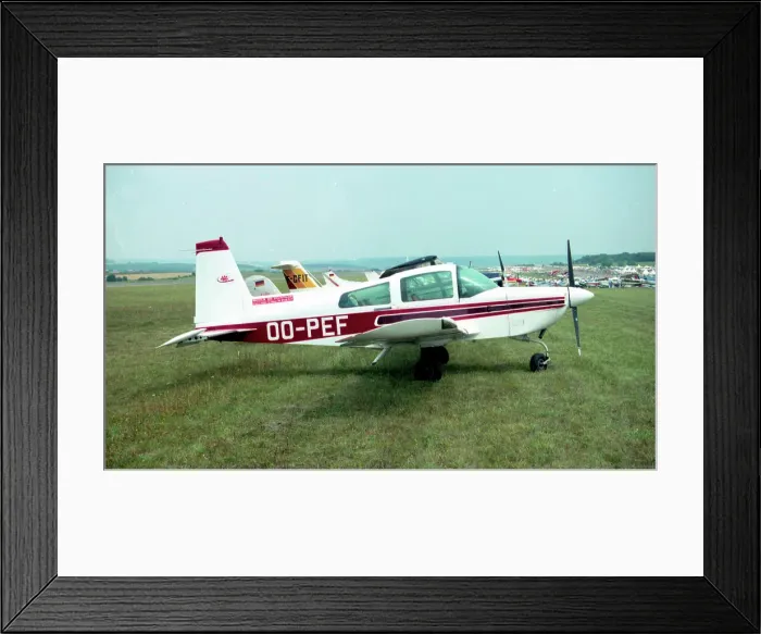 Framed Print : Grumman American AA-5B Tiger OO-PEF Framed Print : Grumman American AA-5B Tiger OO-PEF