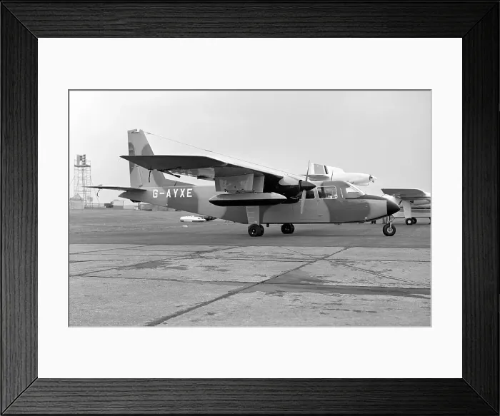 Framed Print : Britten-Norman BN-2A-8 Defender G-AYXE Framed Print : Britten-Norman BN-2A-8 Defender G-AYXE