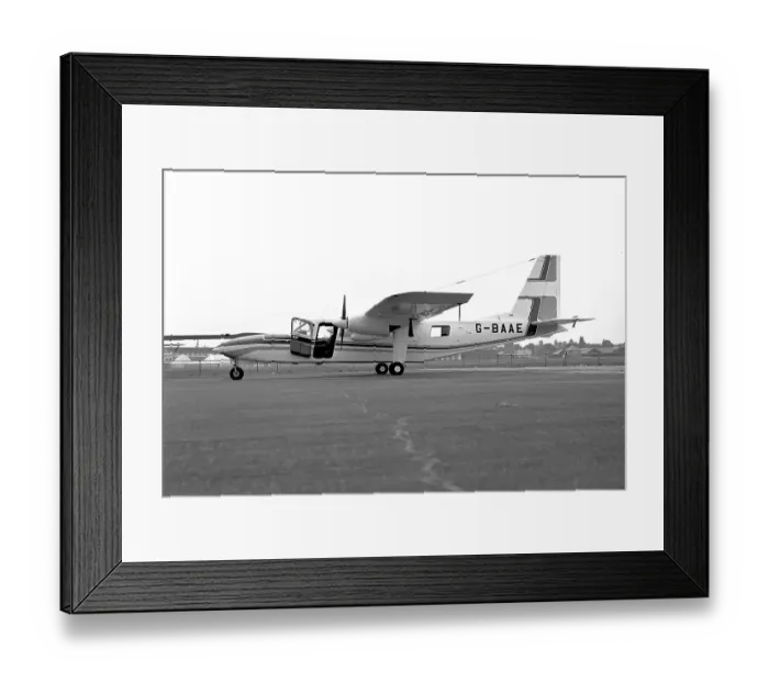 Framed Print : Britten-Norman BN-2A-8 Islander G-BAAE Framed Print : Britten-Norman BN-2A-8 Islander G-BAAE