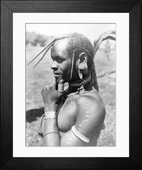 Framed Print : African tribesman Framed Print : African tribesman