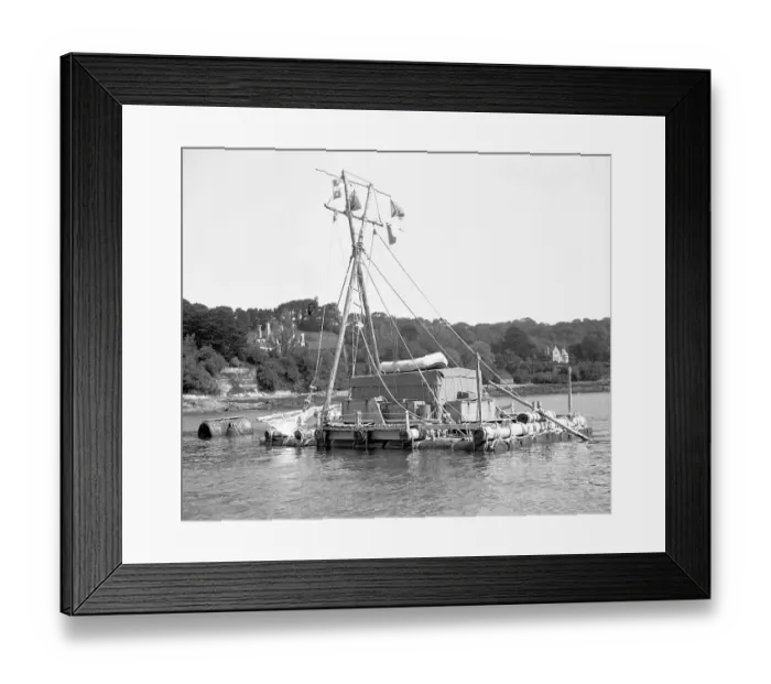 Framed Print : L'egare II - North Atlantic expedition raft, at Falmouth Framed Print : L'egare II - North Atlantic expedition raft, at Falmouth