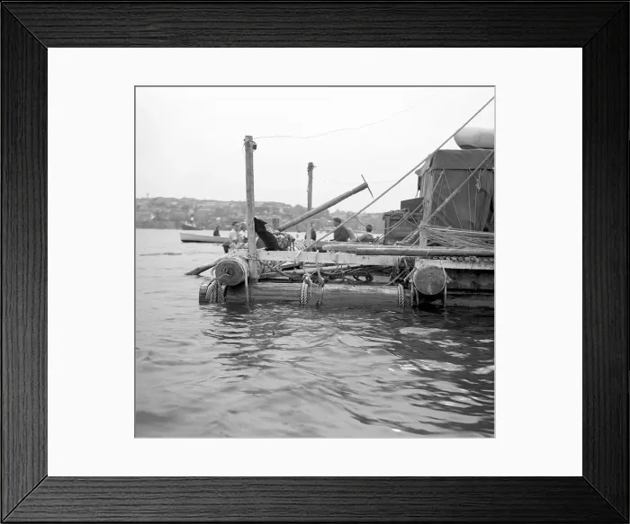Framed Print : L'egare II - North Atlantic expedition raft, at Falmouth Framed Print : L'egare II - North Atlantic expedition raft, at Falmouth
