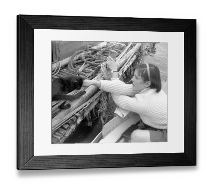 Framed Print : L'egare II - North Atlantic expedition raft, at Falmouth Framed Print : L'egare II - North Atlantic expedition raft, at Falmouth