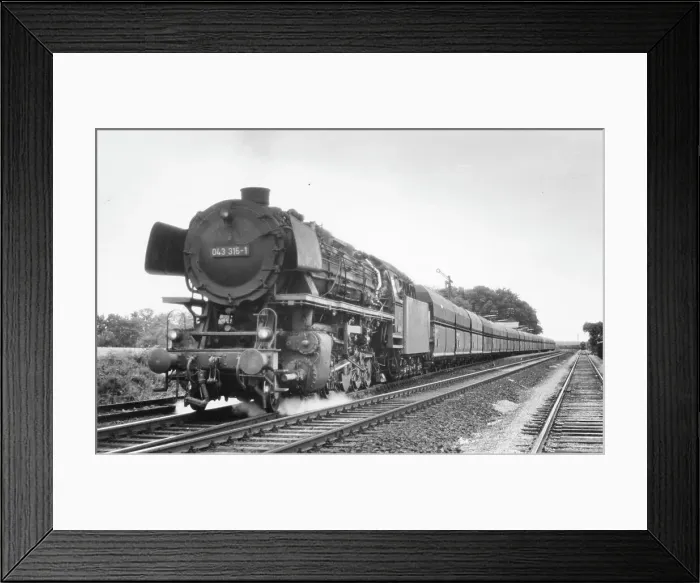 Framed Print : Deutsche Bundesbahn steam locomotive 043 315-1 Framed Print : Deutsche Bundesbahn steam locomotive 043 315-1