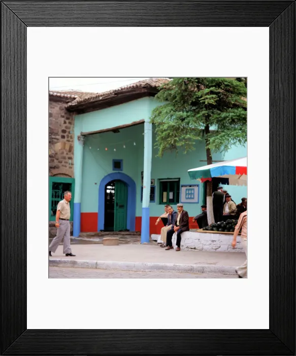 Framed Print : Street scene at Bergama Framed Print : Street scene at Bergama