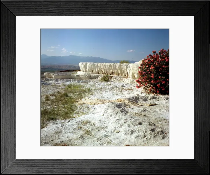 Framed Print : Calcified deposits from hot springs at Pamukkale Framed Print : Calcified deposits from hot springs at Pamukkale